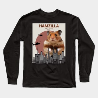 Hamzilla - Giant Hamster Monster Long Sleeve T-Shirt